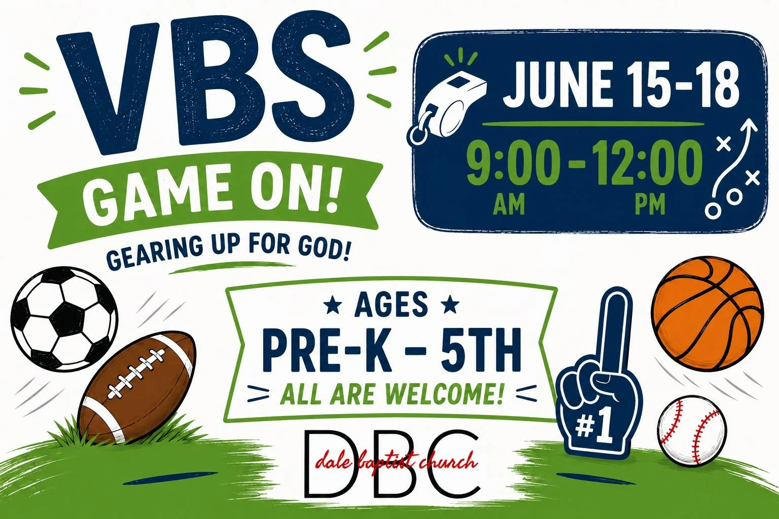 Vacation Bible School 2026 at Dale Baptist Church